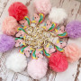 Lot de 10 Porte-clés à pompons licorne, porte-clés multicouleurs, Cadeaux invités pour anniversaire et fête d'enfants