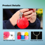WUERKIYA Pompon Porte Clef 40 pcs Porte Clef Peluche Femme Doux au Toucher Garanti Porte Clef en Vrai Poil de Lapin