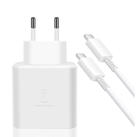 Chargeur 45W Super Charge Rapide pour Samsung Galaxy S25 Ultra,S24+,S24 Ultra,S23+,S23 Ultra, S22,A54,Z Fold5,Flip5,Fold6, Flip6