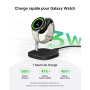 SwanScout Support de Chargeur pour Samsung Galaxy Watch, Chargement Rapide pour Samsung Galaxy Watch Ultra(2025)/8/8 Classic/7/U