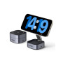 UGREEN MagFlow Chargeur Induction iPhone 2 en 1 Qi Compatible avec MagSafe iPhone 16 15 14 13 12 Plus Pro Max AirPods 4 3 Pro 2 