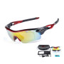 Lunettes de soleil vélo Lunettes de sport polarisées pour vélo de route et VTT, 5 verres colorés Anti-UV