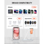 GEEKERA Station de Charge pour Apple, Chargeur Induction 3 en 1 pour iPhone 16/15/14/13/12/11/Pro Max, Support Chargeur pour App