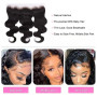 Closure Frontale 13x4 Ondule Transparent Swiss Lace Closure Cheveux Humain Body Wave Lace Frontal Closure Free Part Tissage Bres