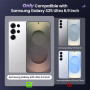 HWeggo 2 Pièces Verre Trempé pour Samsung Galaxy S25 Ultra Ecran Anti Espion, Installation Facile avec Cadre D'alignement Pull S