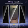 HWeggo 2 Pièces Verre Trempé pour Samsung Galaxy S25 Ultra Ecran Anti Espion, Installation Facile avec Cadre D'alignement Pull S