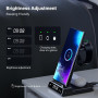 Chargeur Induction pour Samsung, Station de Charge 3 en 1 pour Samsung S25 Ultra/S25/S24 Ultra/S23/Z Flip 7/Z Flod 6, Chargeur s