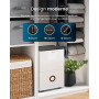 Pro Breeze Déshumidificateur Compresseur Connecté 30L/jour avec Application Smartphone, Wi-Fi, Drainage continu, Réservoir d'eau