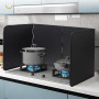 Protection anti-éclaboussures - 4 côtés - Pliable - Revêtement anti-adhésif - En tôle métallique galvanisée - Pour cuisine, cuis