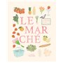 Carnet de coloriages et de stickers / Le Marché