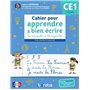 Cahier pour apprendre à bien écrire CE1