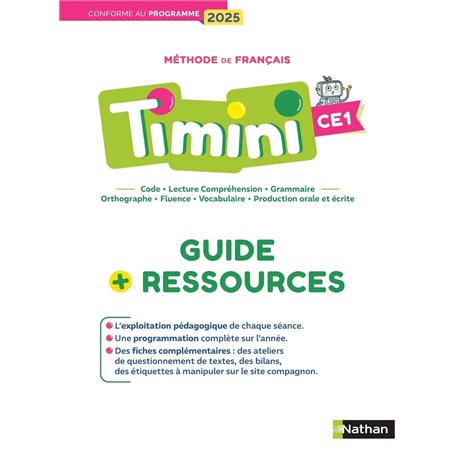TIMINI - CE1 - Guide pédagogique