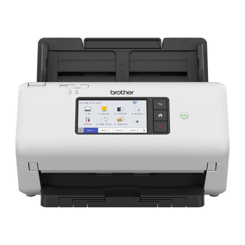 Brother ADS-4700W Chargeur automatique de documents + Scanner à feuille 600 x 600 DPI A4 Noir, Blanc