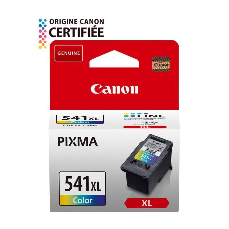 Canon Cartouche d'encre CL-541 XL grande capacité Couleur, emballage carton (CL541XL)