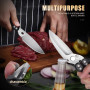 DRAGON RIOT Ciseaux à Volaille Détachables, Ciseaux de Cuisine à Dents de Requin, Ciseaux Cuisine Professionnel Multifonctions P