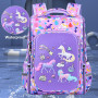 Hovkib Sac à Dos pour Enfants, Garçons Filles Sac à Dos Scolaire Sac d'école Primaire Étanche Cartables Étanche Licorne Sac à Do