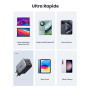 UGREEN Nexode 65W Chargeur USB C Rapide 3 Ports GaN Prise USB C Compatible avec iPhone 16 e Plus Pro Max 15 14 13 12 Galaxy S25