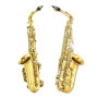 WUQIMUSC Saxophone alto débutant pour adultes, étudiant, saxophone Eb, instrument professionnel en laiton avec étui pour saxopho