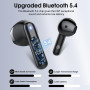 Ecouteurs Bluetooth sans Fil, Écouteurs Bluetooth 5.4 avec 4 ENC Réduction Antibruit Mic, 40H Casque Bluetooth HiFi Stéréo, Écra
