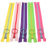 SHUNLI 10 Pièces Lot de Fermeture Eclair 30cm, 10 Couleurs Fermeture Eclair, Non séparables Résine Fermeture Eclairs pour la Cou