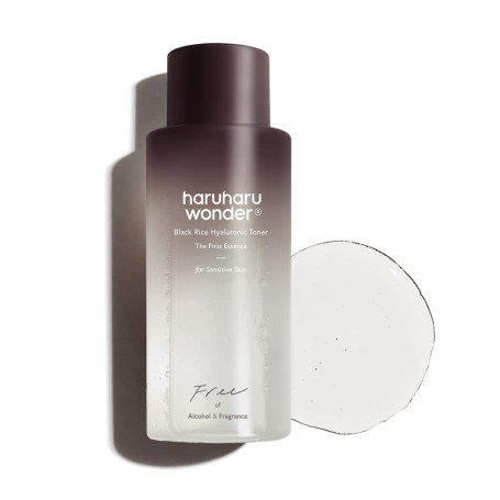 Haruharu | Wonder Black Rice Hyaluronic Toner pour peaux sensibles 150 ml | Sans alcool, sans parfum | Végétalien, sans cruauté,