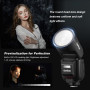 Godox V1PRO-C V1Pro C Tête Ronde Flash Appareil Photo Flash TTL Speedlite 2.4G sans Fil TTL Speedlight Strobe,76Ws HSS 1/8000s p