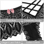 ROSVAJFY Culotte Sexy en Dentelle pour Femme, sous-Vêtements Bikini Slips Croisés Culotte Coquine Respirante Lingerie String