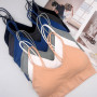 BQTQ 6 Pièces Soutien-Gorge à col en V rembourré sans Couture Bralette avec Rembourrage Amovible pour Femme