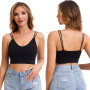 BQTQ 6 Pièces Soutien-Gorge à col en V rembourré sans Couture Bralette avec Rembourrage Amovible pour Femme