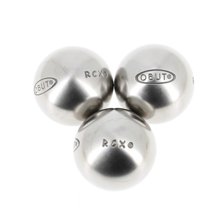 Obut - Rcx 73 Jeu 3 b compet - Boules de pétanque - Argent métalisé - Taille 680g