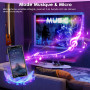 HOVVIDA Ruban LED 15M, 1 Rouleau, 30 LED/Mètre, 24V RVB Bande LED, 450 LED, APP et Télécommande, Synchronisation de la Musique,