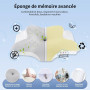 NVKHG Oreiller Ergonomique Mousse à Mémoire de Forme, Oreiller Ergonomique Cervical pour Les Dormeurs sur Le Côté, Le Dos et Le