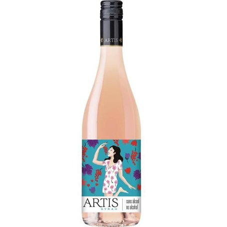 Artis Syrah - Fines bulles - Rosé sans alcool - 75cl