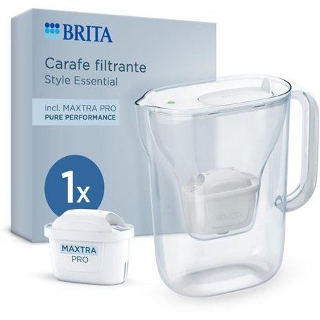 Carafe filtrante BRITA - Style Essential Blanche - Capacité 2