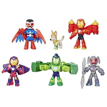 Pack 6 figurines Iron Man Avengers en armure