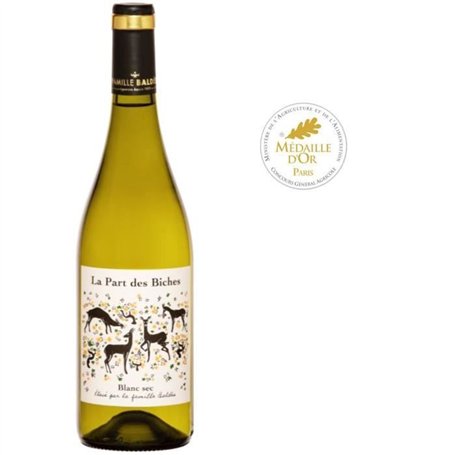 Clos Triguedina Baldes La part des Biches 2023 Comté Tolosan - Vin blanc du Sud Ouest