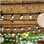 Guirlande lumineuse solaire - LUMISKY - PARTY MILKY SOLAR - 5.70 m - 8 modes - 10 globes blanc chaud LED
