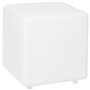 Cube solaire lumineux - LUMISKY - CASY - H30 cm - Tabouret table basse - LED blanc et multicolore