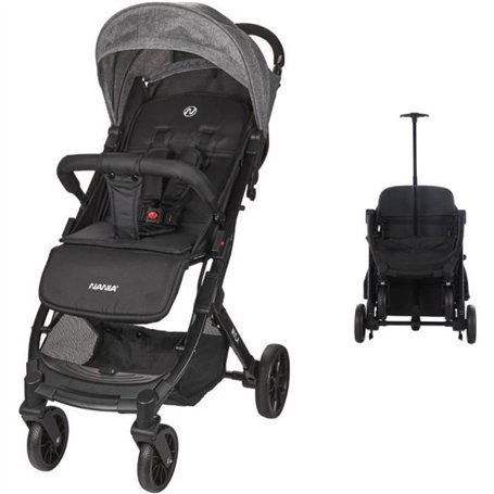 NANIA - Poussette compacte - MYLA - 4 roues - Noir
