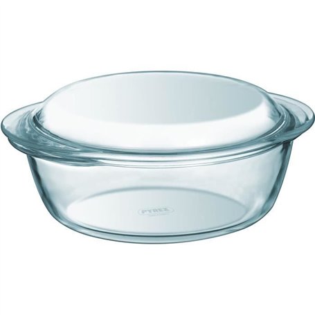 Lot de 2 cocottes - PYREX - Verre - Rond - 1