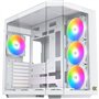 Boitier sans alimentation - XIGMATEK CUBI II Arctic - Cube - Format E-ATX - Blanc