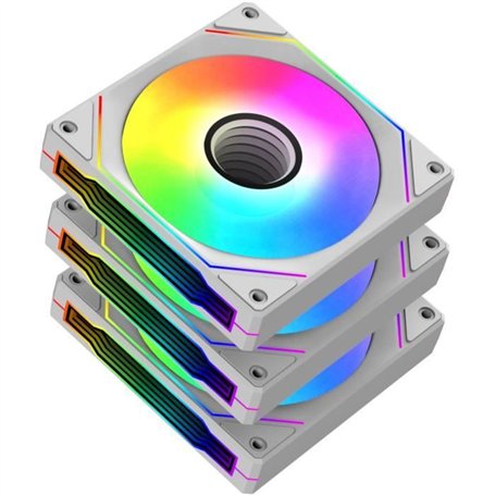 Pack de 3 Ventilateurs - XIGMATEK Infinity G20A - 120 mm - Pour boitier PC - Blanc