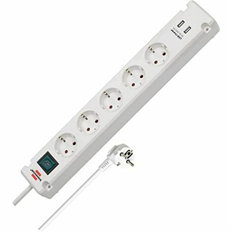 Multiprise 5 Prises avec Interrupteur Brennenstuhl Bremounta 3600 W USB x 2 (3 m)