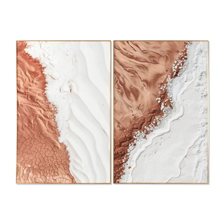 Cadre Home ESPRIT Blanc Naturel Scandinave 80 x 3