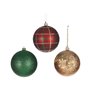 Lot de boules de Noël Krist+ 6X12778 6X12778 Multicouleur Plastique Ø 8 cm