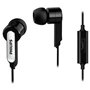 Casques avec Microphone Philips Noir Silicone
