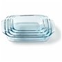 Ensemble de plats de cuisson au four Pyrex Transparent 4 Pièces