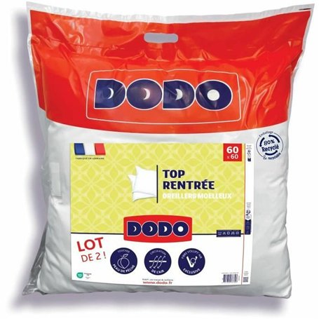 Jeu de 2 coussins DODO Blanc 60 x 60 cm