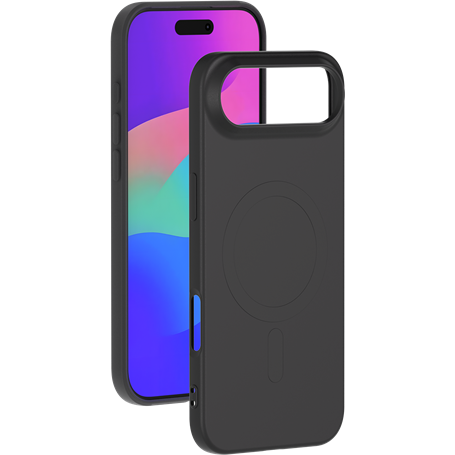 Coque MagSafe iPhone Air Silicone Noire Bigben