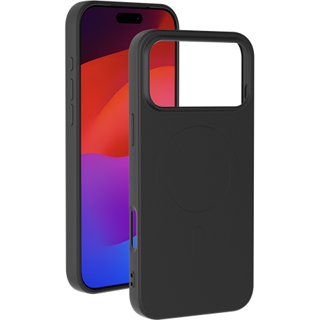 Coque MagSafe iPhone 17 Pro Silicone Noire Bigben